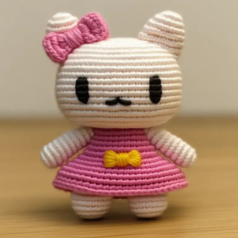hello kitty crochet doll