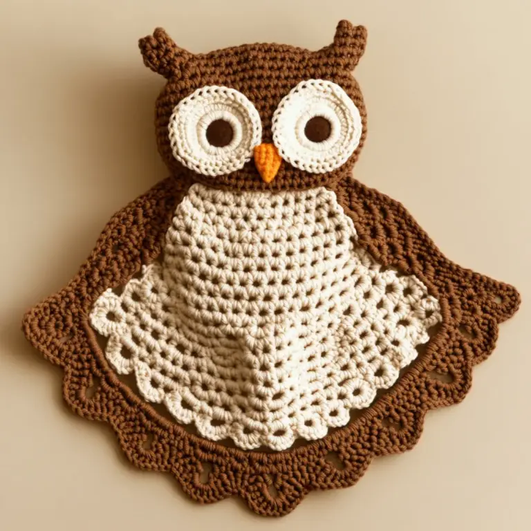 owl crochet blanket