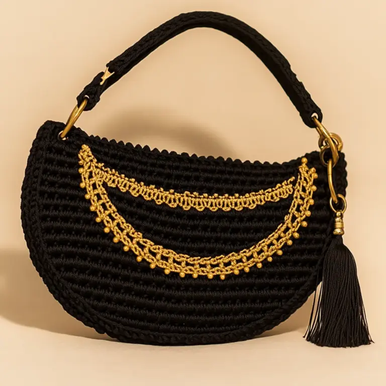 Chic Crochet Crossbody Bag: Stylish and Beginner-Friendly