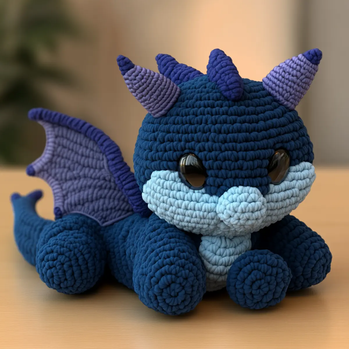crochet dragon plush
