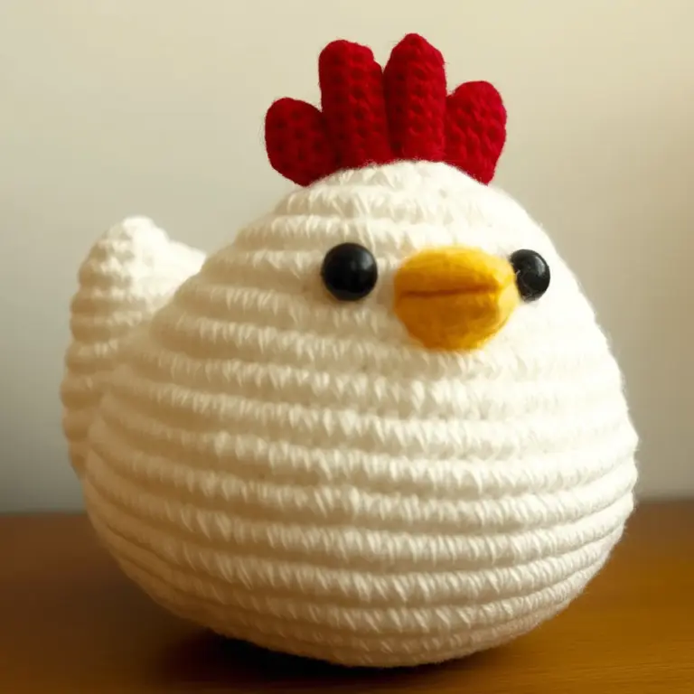 crochet chicken plush