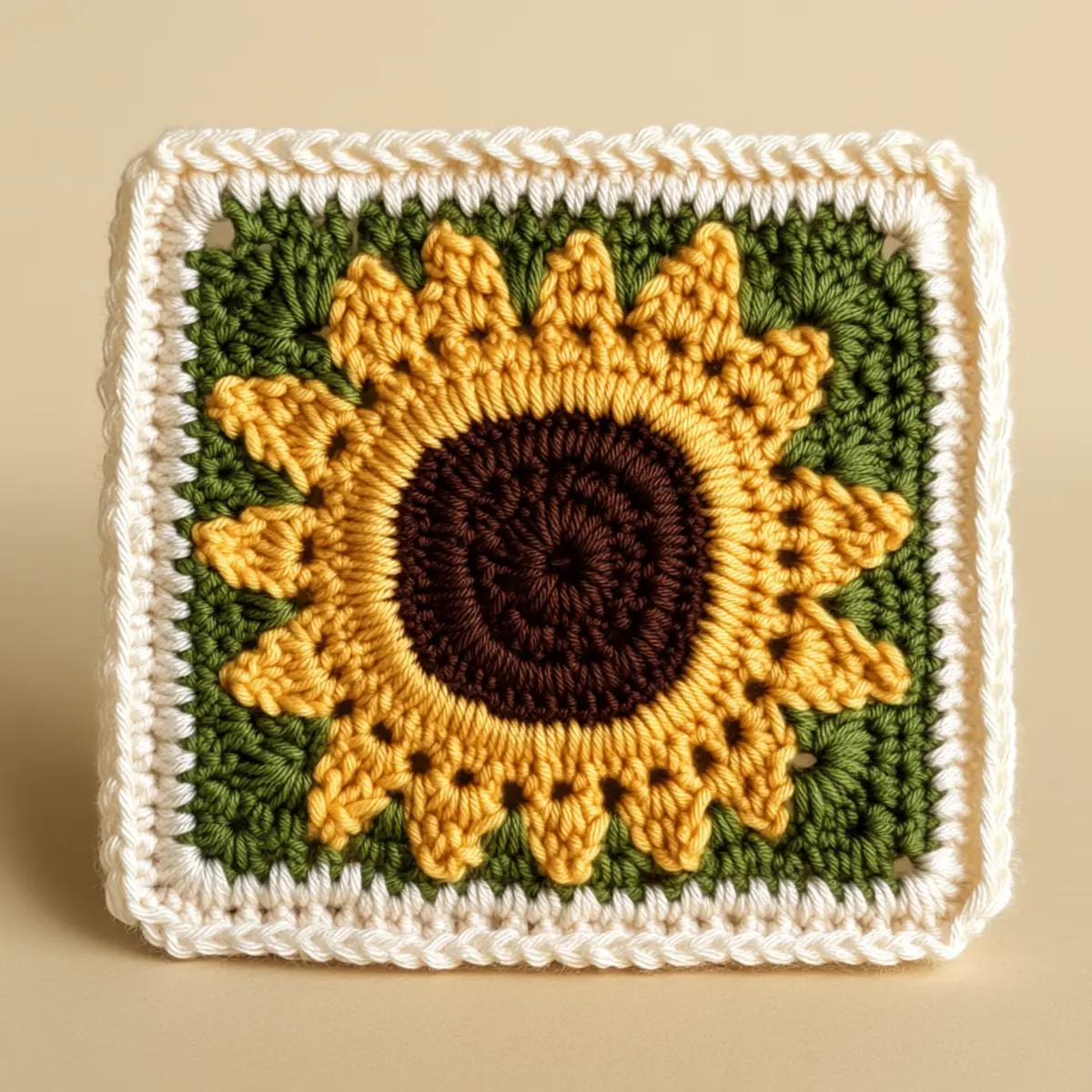 sunflower granny square