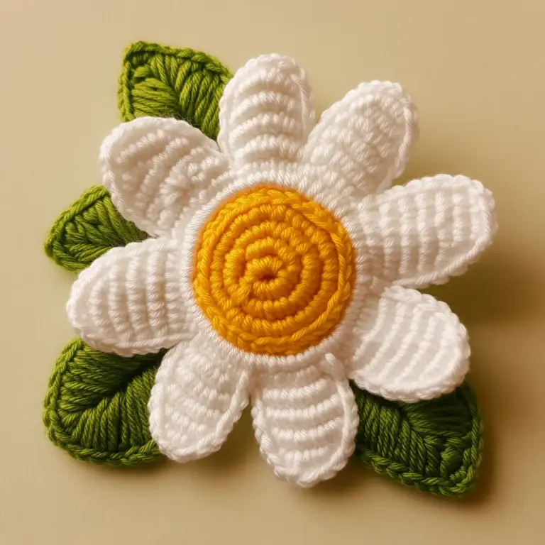 Charming Crochet Daisy Flower: A Beginner’s Delight