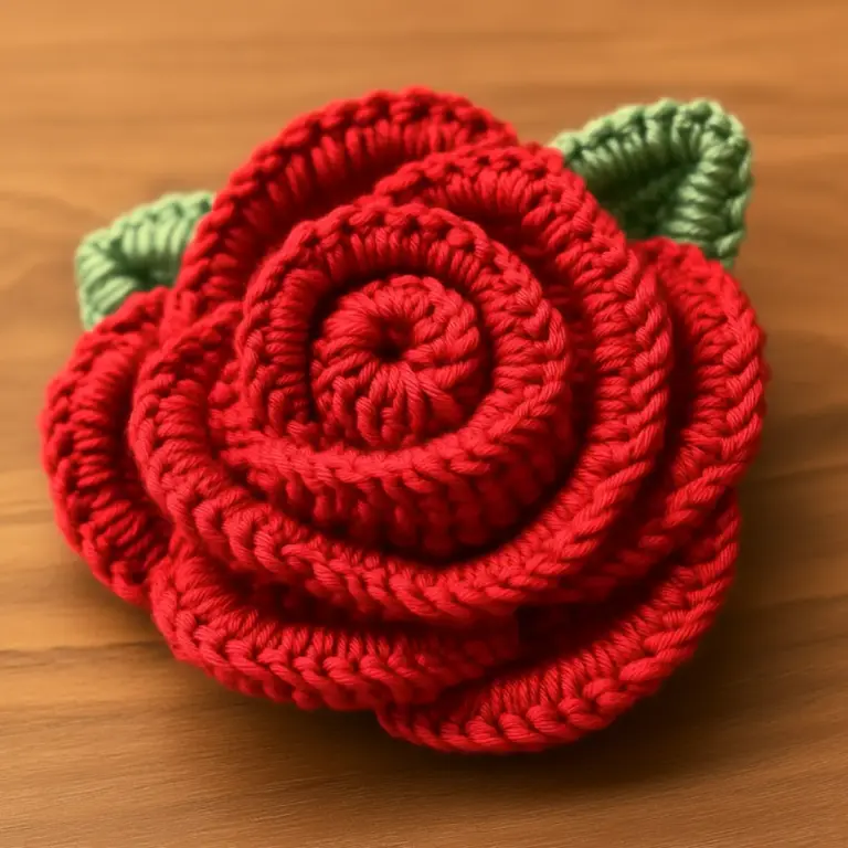 Delicate Crochet Rose Pattern for Beautiful Decor Ideas
