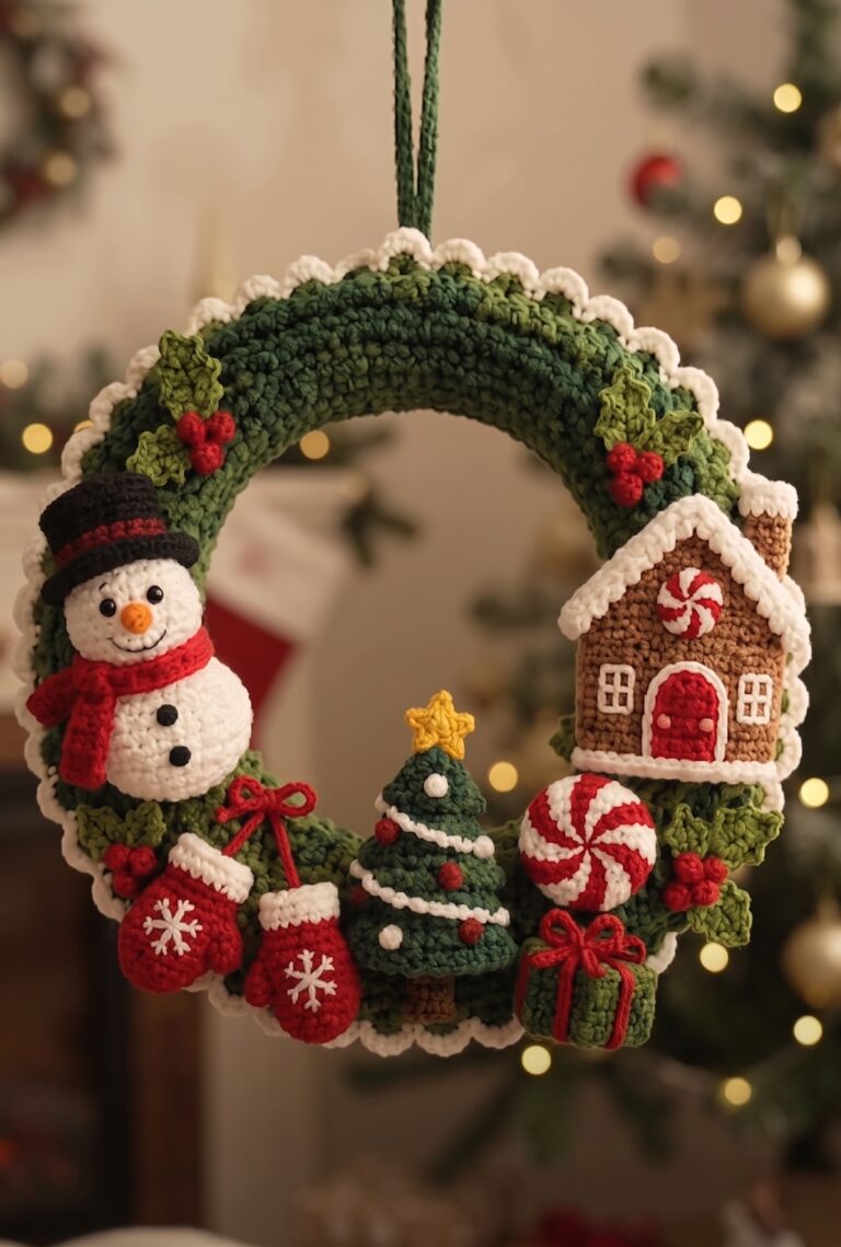 Cozy Christmas Amigurumi Wreath: A Fun DIY Project