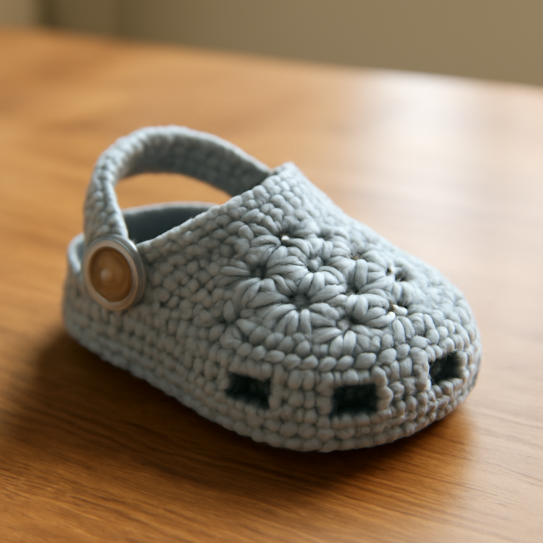 Playful Crochet Baby Shoes: Adorable Croc-Inspired Patterns