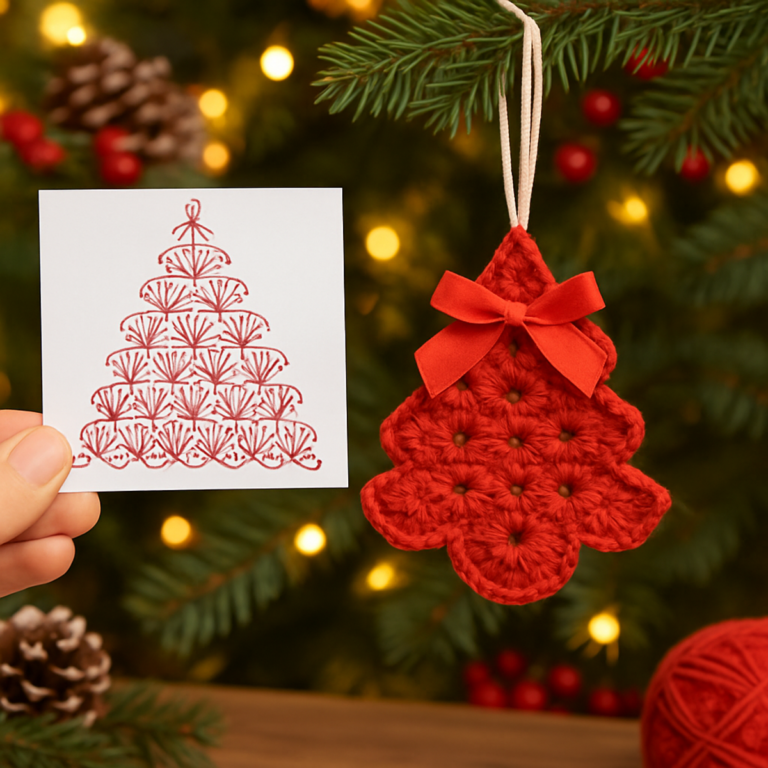 Cozy Crochet Christmas Tree Ornament: A Festive Delight