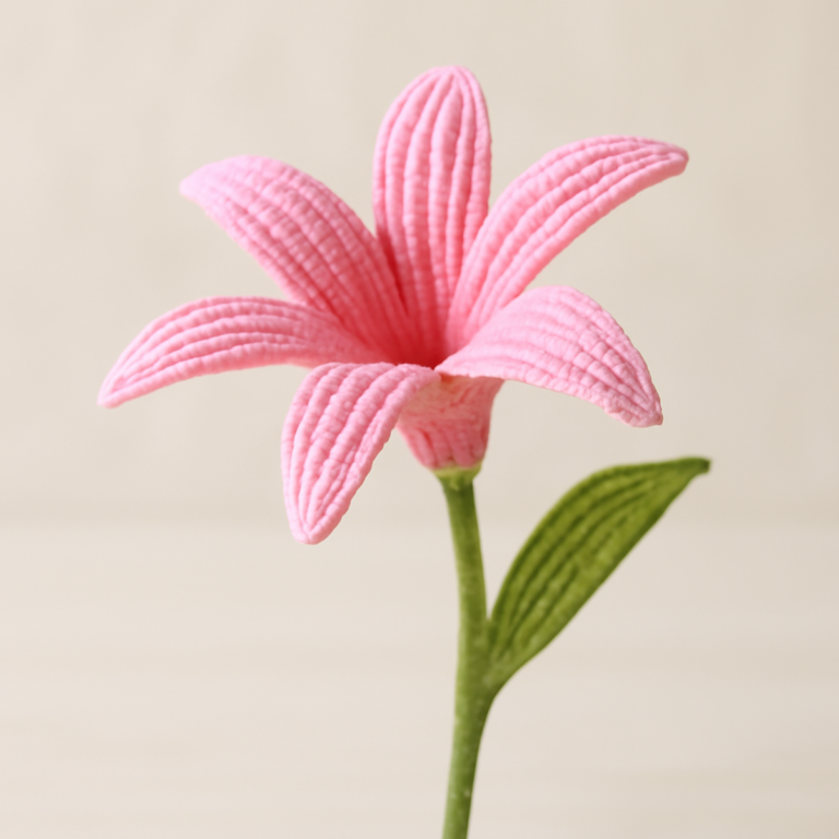 Vibrant Crochet Lily Petal: Intermediate Floral Tutorial