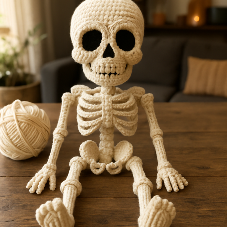 Charming Crochet Skeleton Amigurumi for Cozy Days!