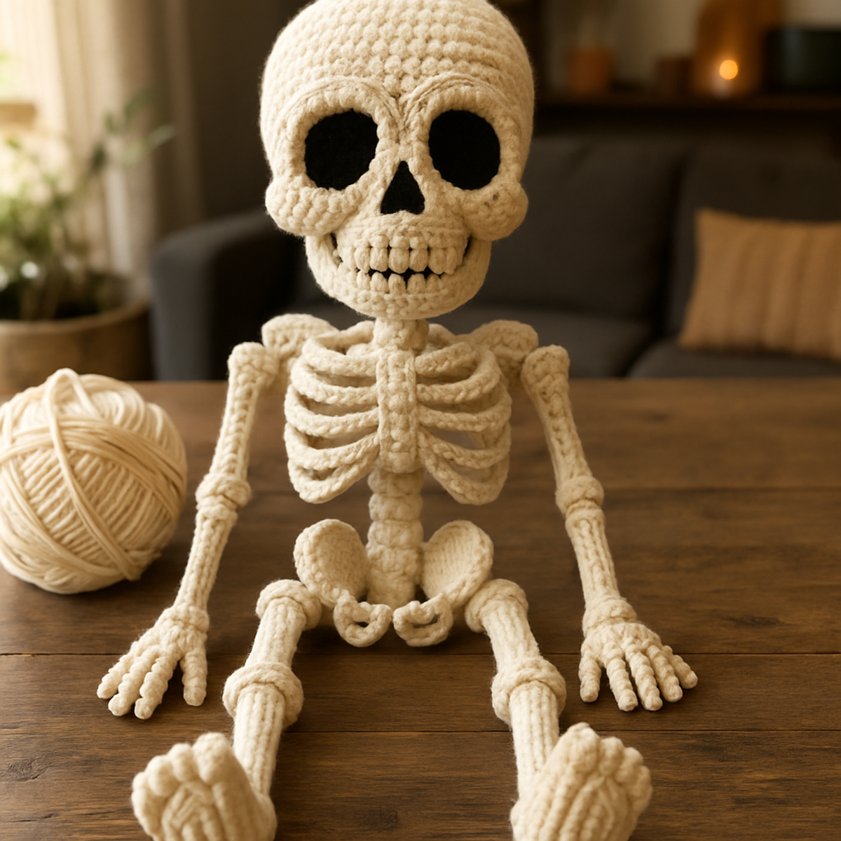 Charming Crochet Skeleton Amigurumi for Cozy Days!