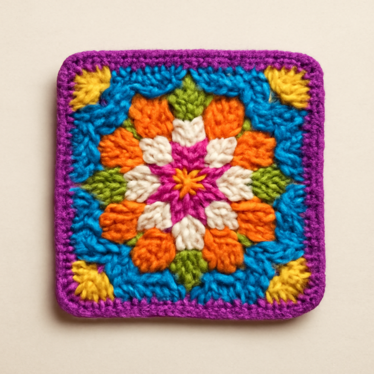 Vibrant Crochet Square Pattern for Cozy Creations