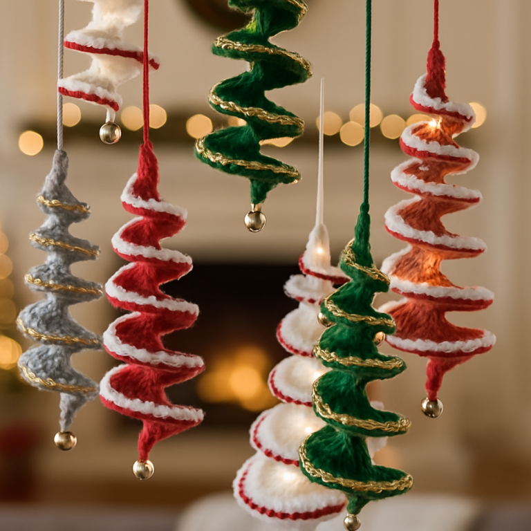 Cozy Crochet Spiral Christmas Tree Ornament: Full Free Pattern