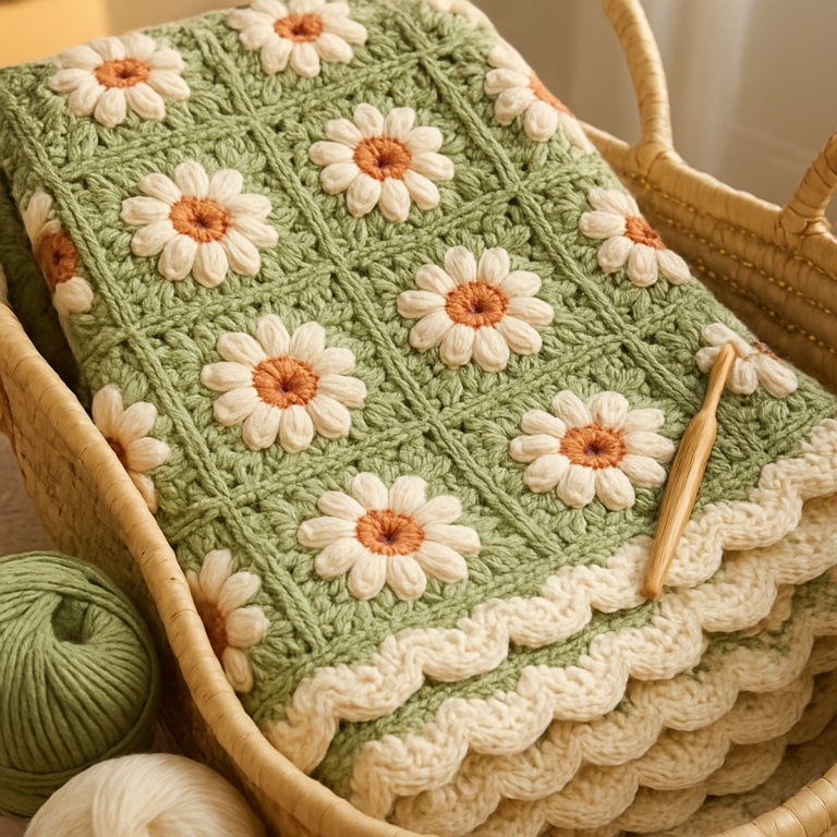 Cozy Daisy Baby Blanket: Full Pattern for Instant Joy