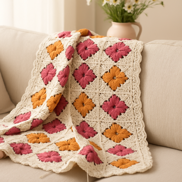 Cozy Granny Square Blanket: A Fun, Colorful Craft Project
