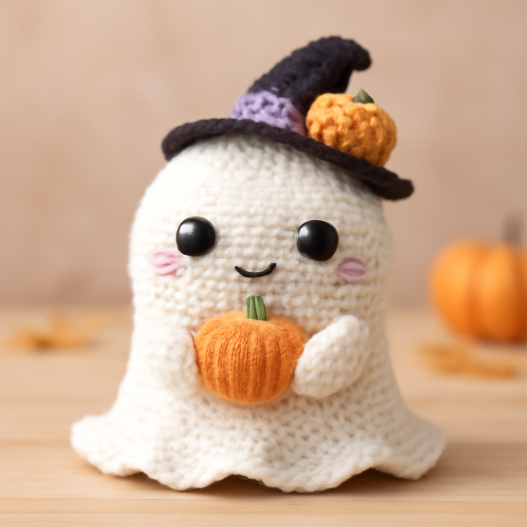 Charming Halloween Ghost Crochet: A Cozy Beginner’s Project