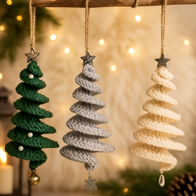 Cozy Spiral Christmas Tree Ornament: A Whimsical DIY Delight