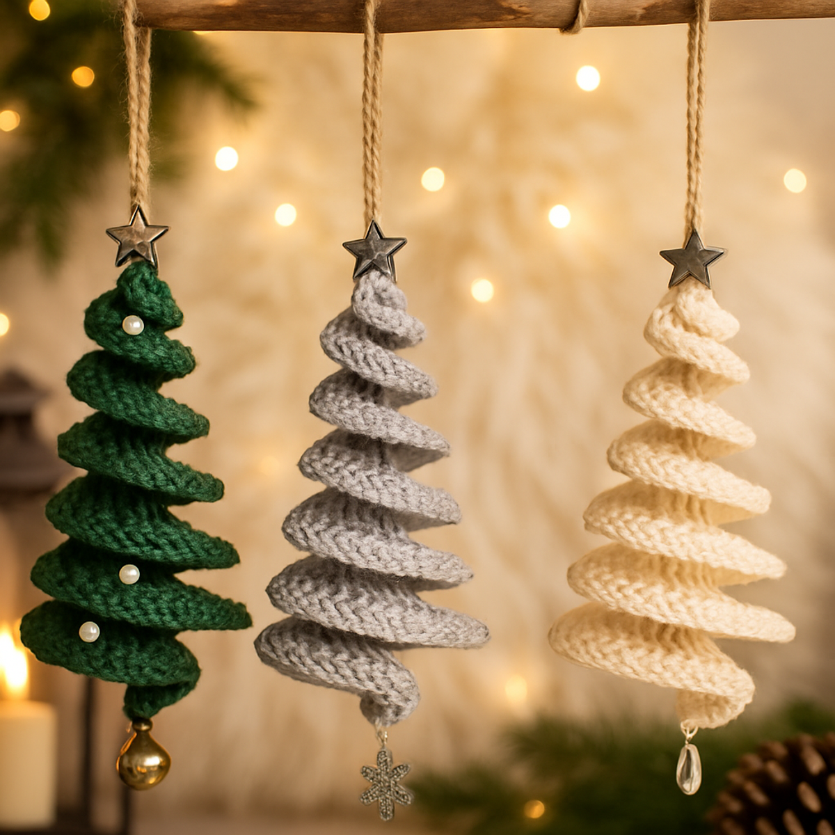Cozy Spiral Christmas Tree Ornament: A Whimsical DIY Delight