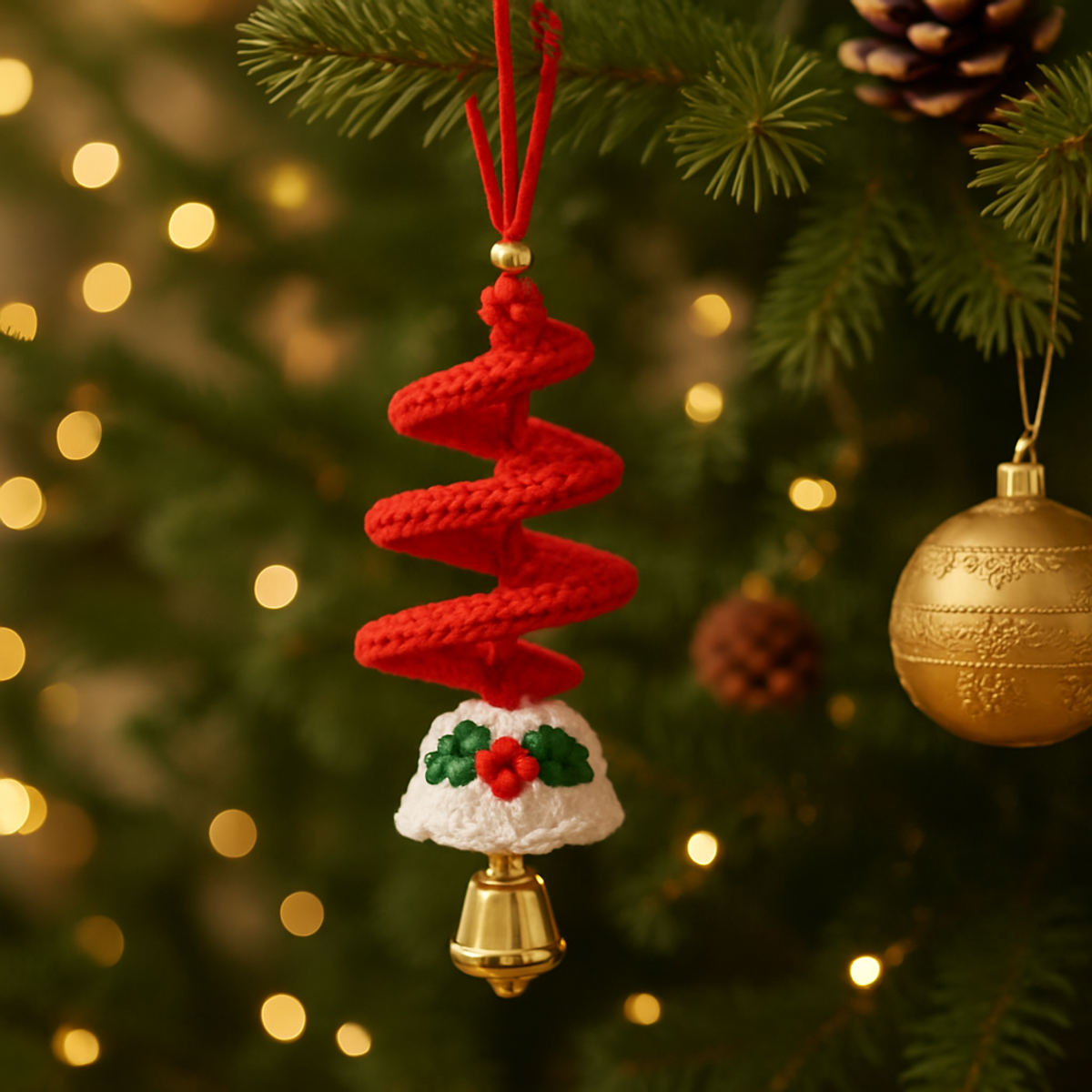 Spiral Tree Ornament: A Cozy Crochet Adventure 🎄✨