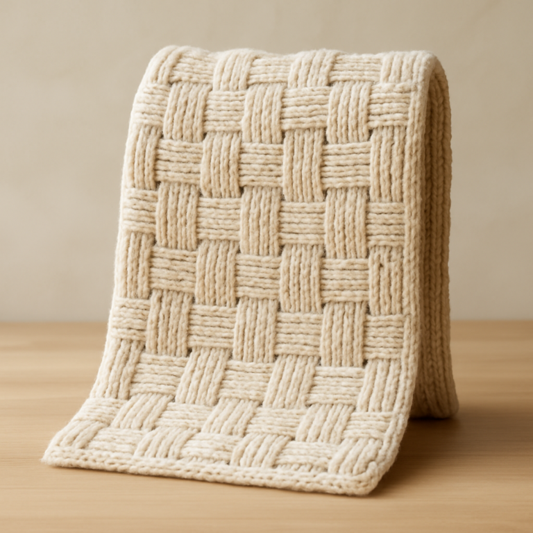 Cozy Woven Texture Crochet Blanket Pattern 🧶✨