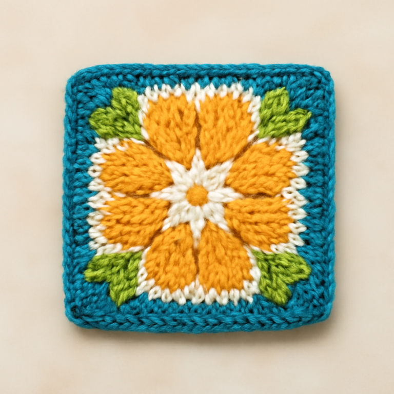 Vintage Flower Crochet Motif: A Joyful Retro Craft Project