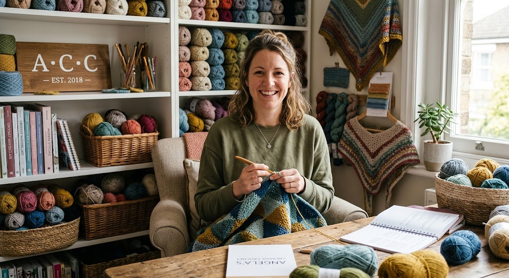 Angela, founder of Quick Crochet Projects