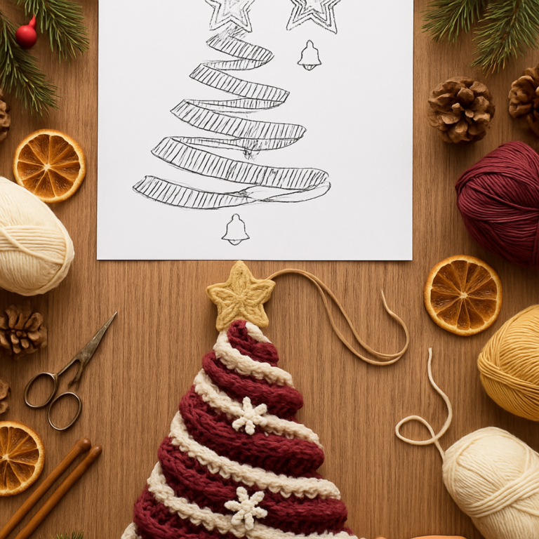 Cozy Burgundy Spiral Crochet Christmas Tree Tutorial 🎄🧶