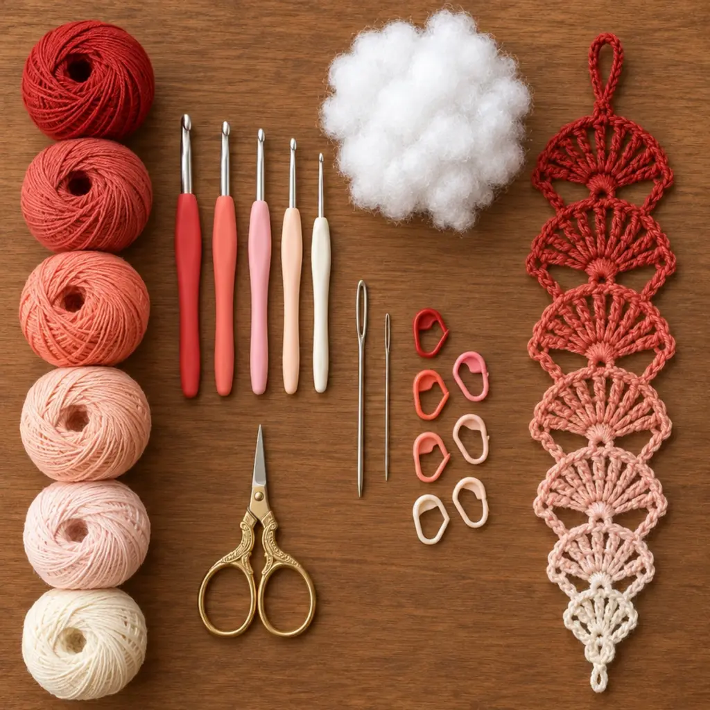 Cascading Crochet Christmas Shell Ornament: Easy Ombre Delight article image 2