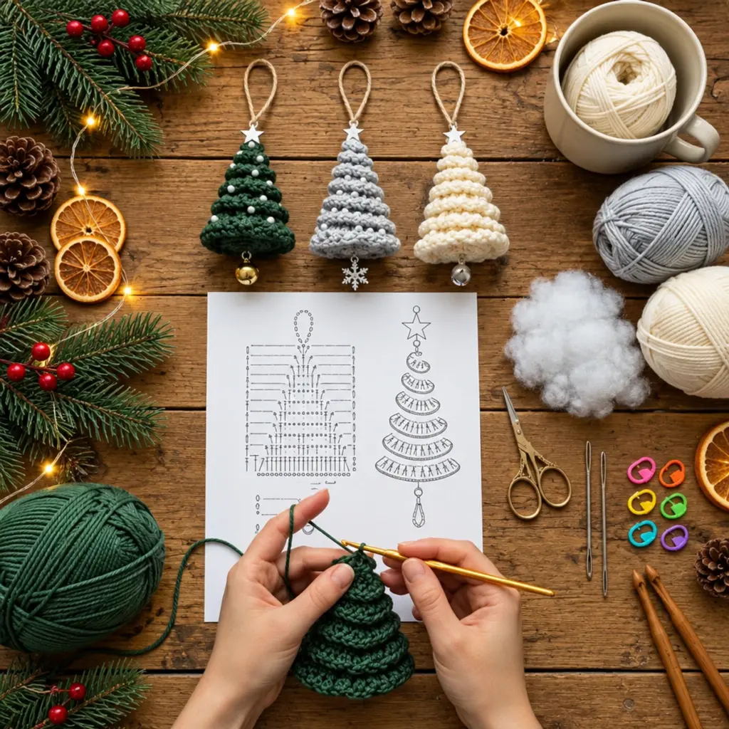Charming Crocheted Christmas Tree Ornaments: Scalloped Miniatures for the Holidays article image 2