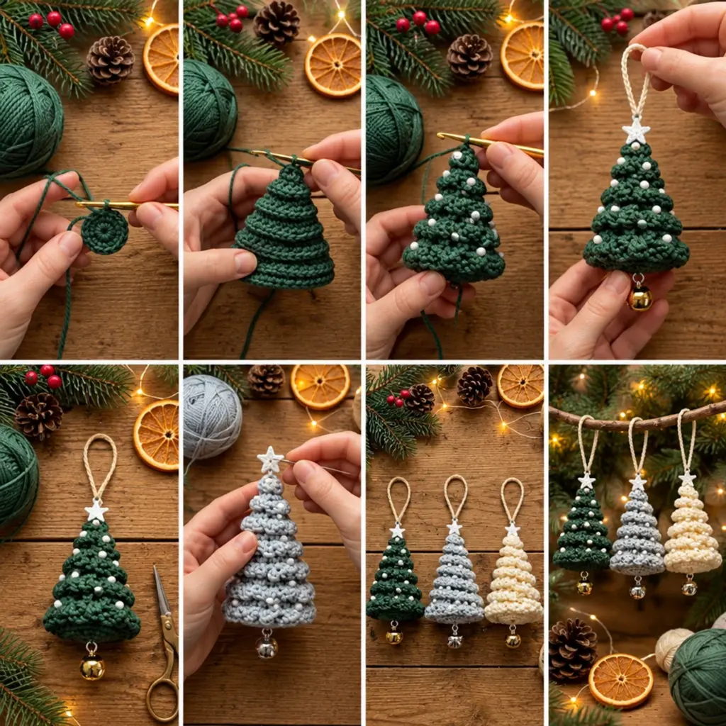 Charming Crocheted Christmas Tree Ornaments: Scalloped Miniatures for the Holidays article image 3
