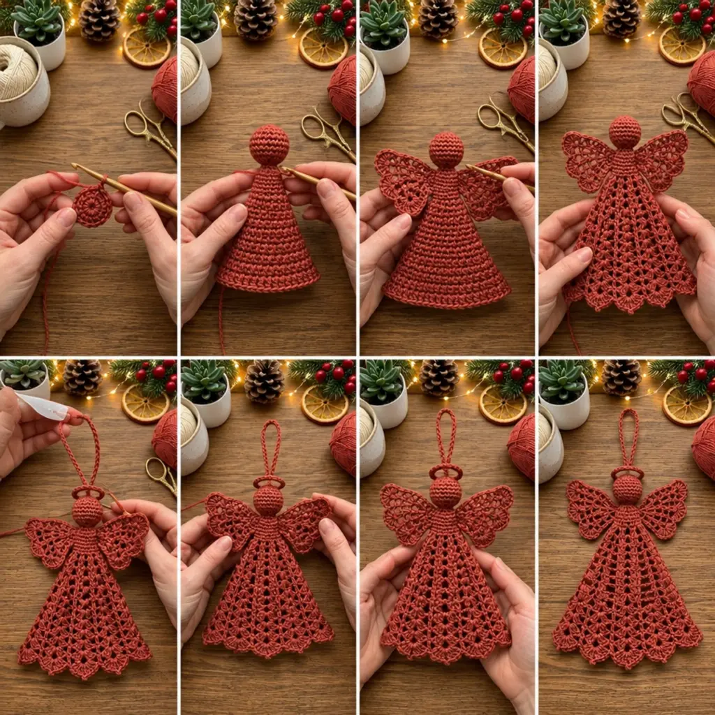 Cozy Christmas Angel Crochet Ornament for Your Tree article image 3