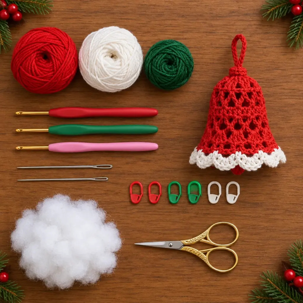 Charming Christmas Bell Crochet Ornament for Festive Decor article image 2