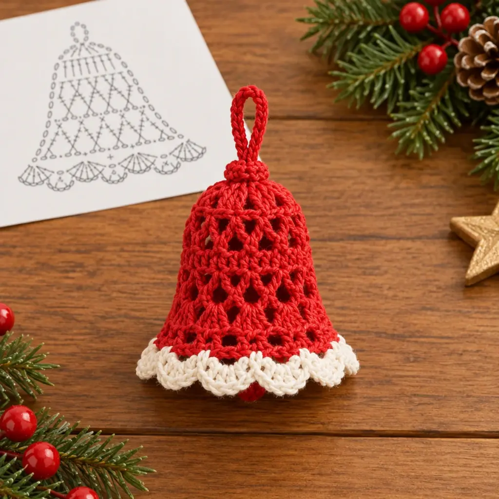 Charming Christmas Bell Crochet Ornament for Festive Decor article image 4