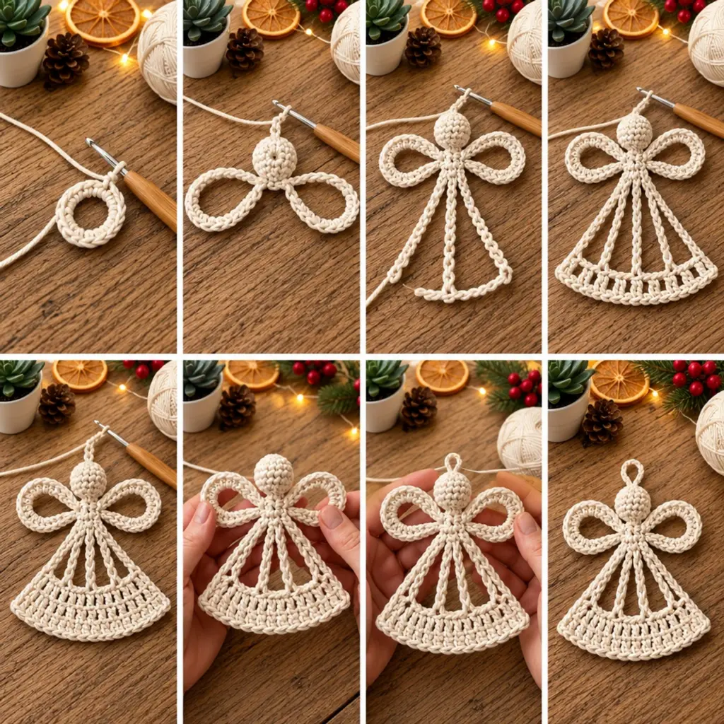 Cozy Christmas Crochet Angel Ornament for Your Tree article image 3