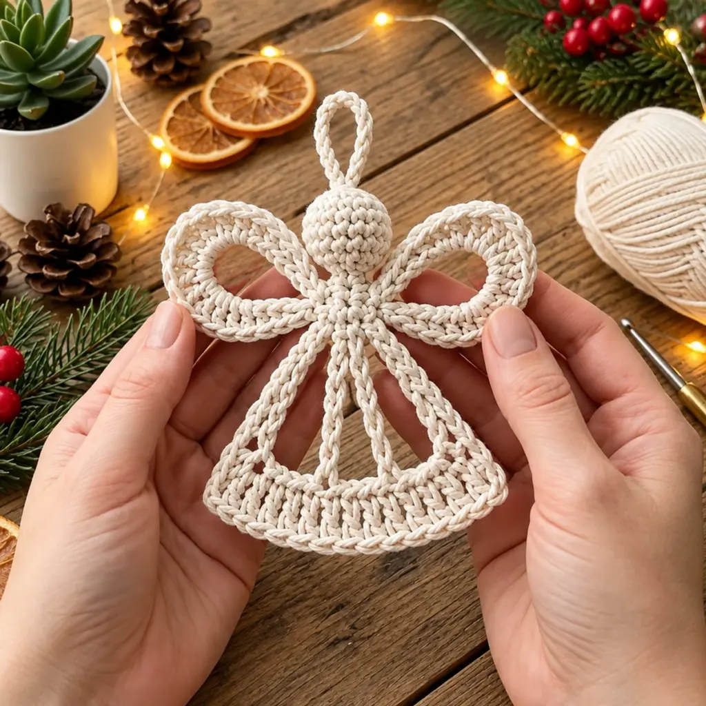 Cozy Christmas Crochet Angel Ornament for Your Tree article image 4