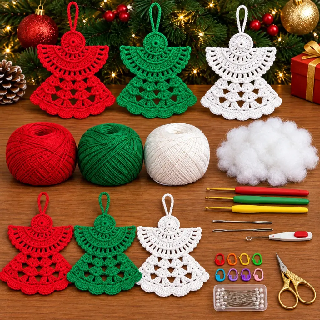 Cozy Christmas Crochet Angel Ornaments to Adorn Your Tree article image 2