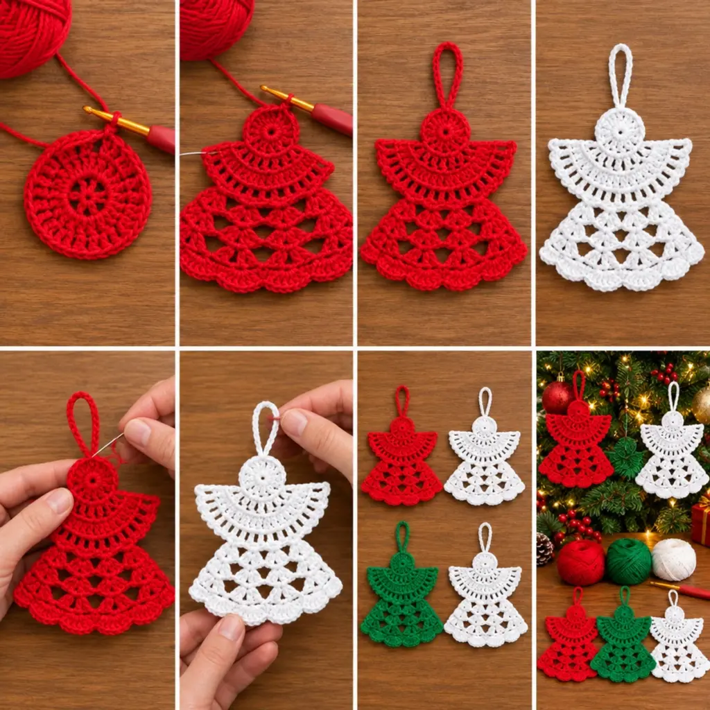 Cozy Christmas Crochet Angel Ornaments to Adorn Your Tree article image 3