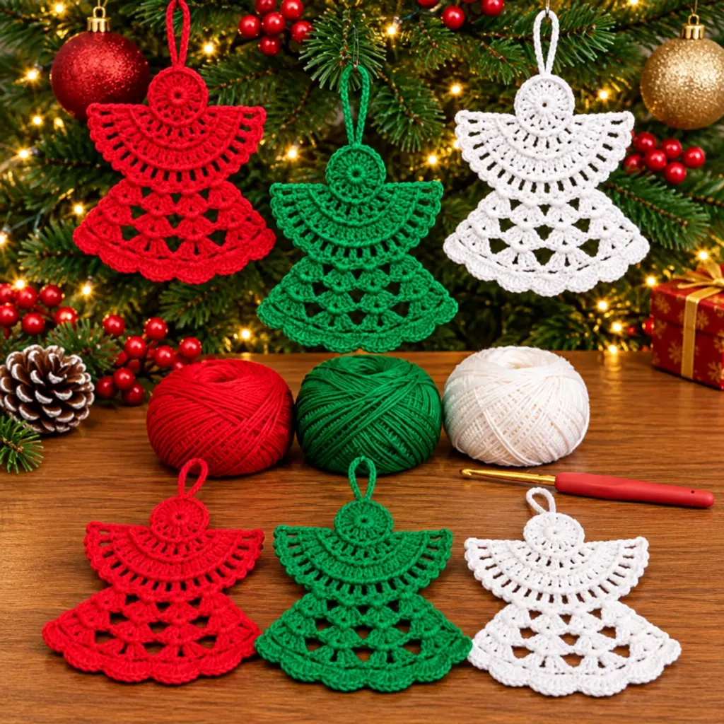 Cozy Christmas Crochet Angel Ornaments to Adorn Your Tree article image 4