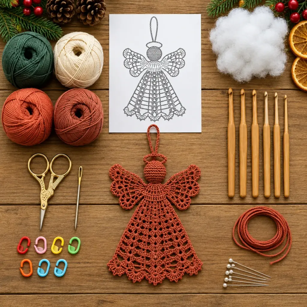 Charming Crochet Christmas Angel Ornament: A Cozy Tutorial article image 2