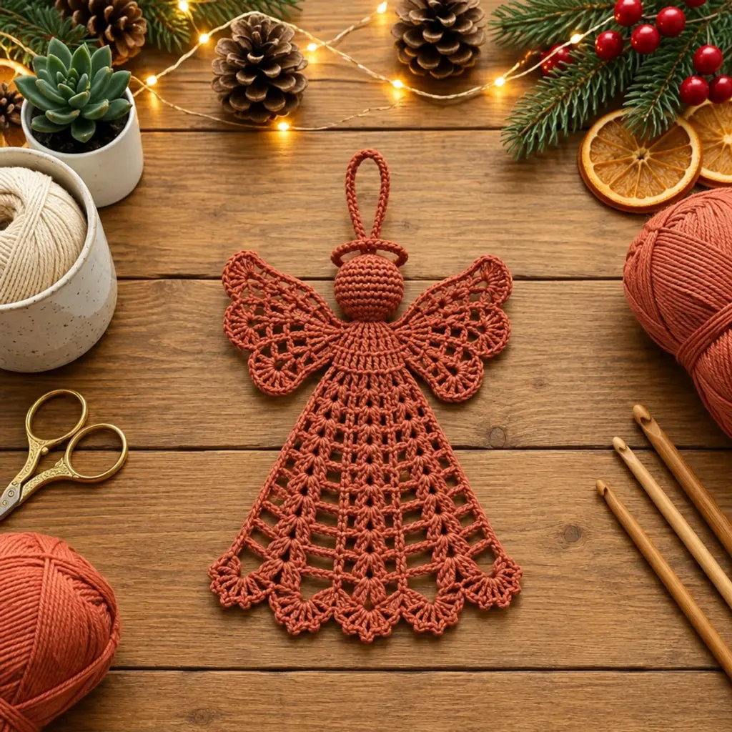 Charming Crochet Christmas Angel Ornament: A Cozy Tutorial article image 4