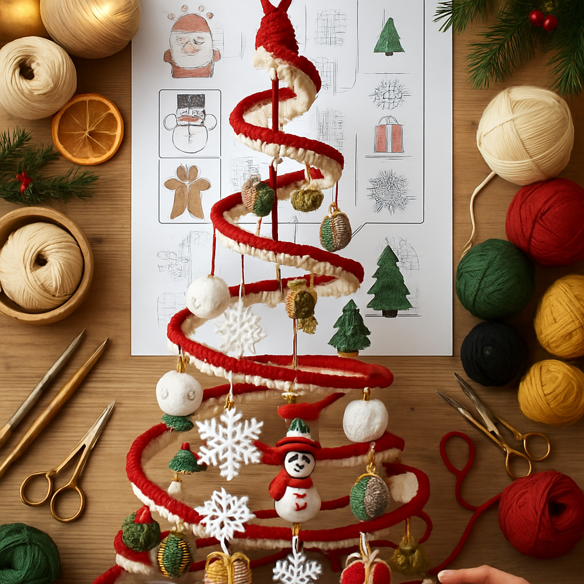 Cozy Crochet Spiral Christmas Tree: A Festive DIY Delight