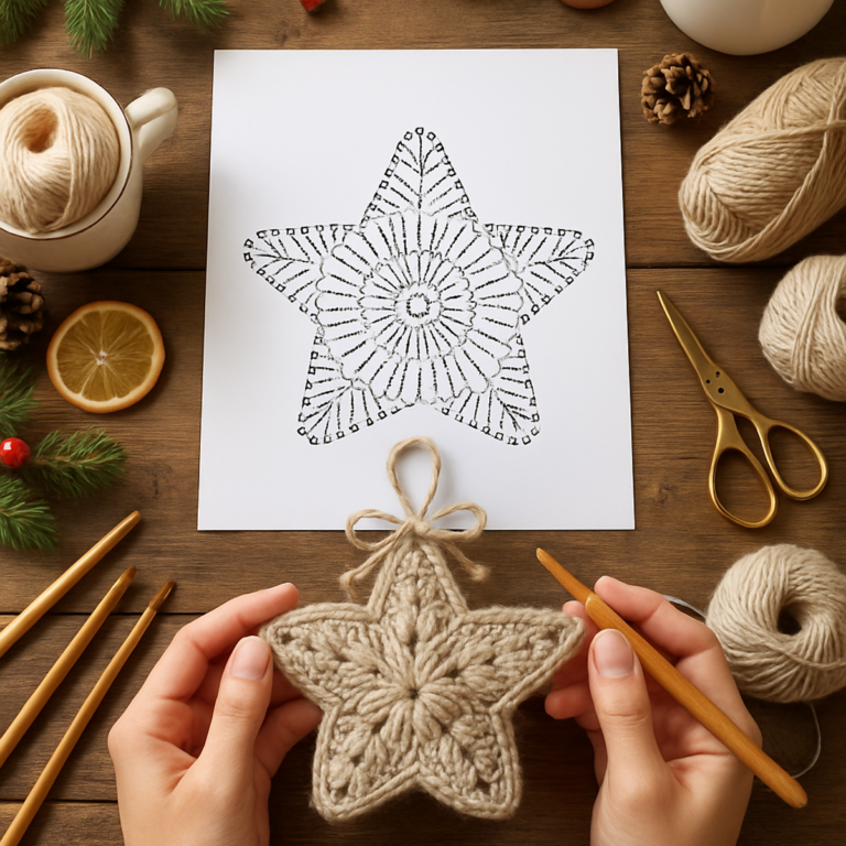 Cozy Easy Crochet Star Ornament: A Delightfully Warm Decor