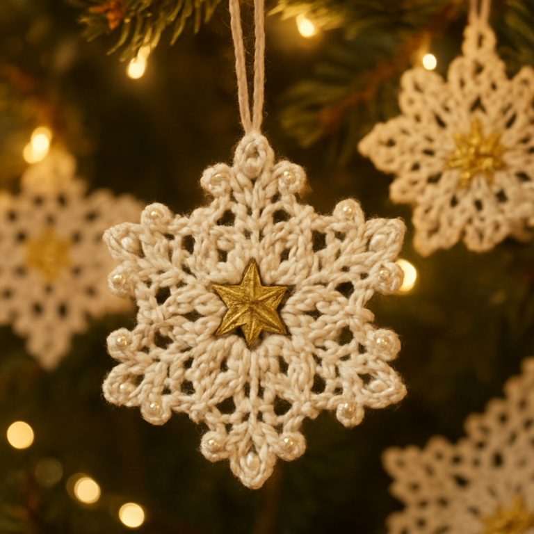 Elegant Crochet Christmas Snowflake Ornament: A Timeless Craft