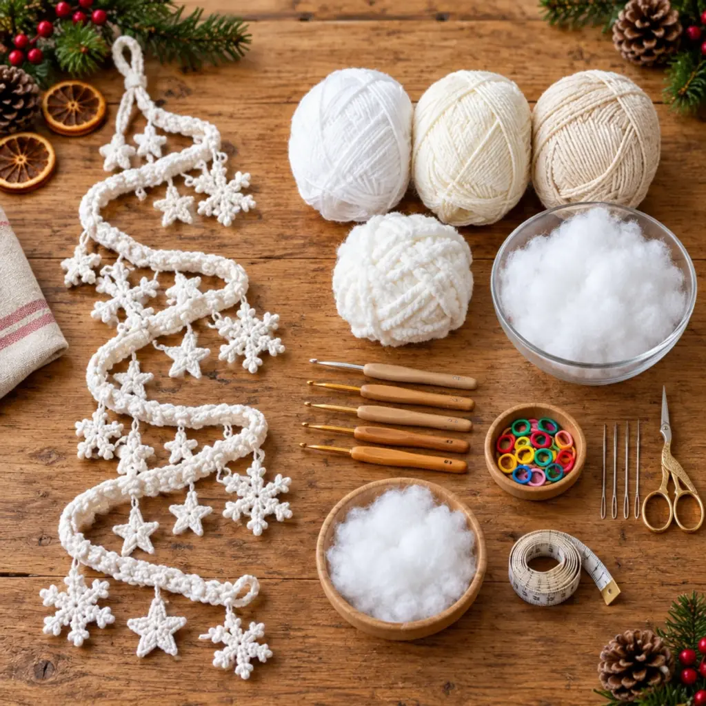 Hanging Christmas Snowflake Spiral Garland: Elegant & Easy Decor article image 2
