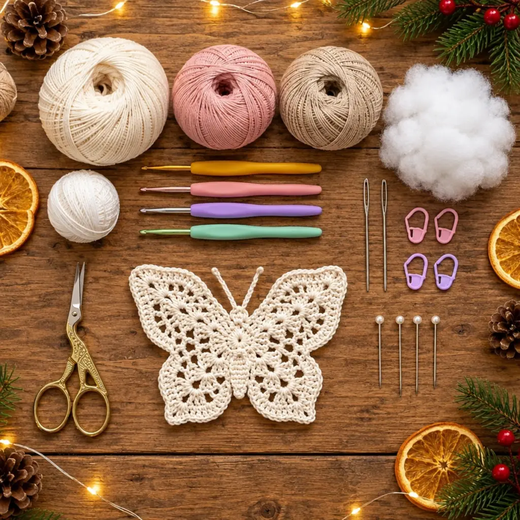 Delicate Ivory Openwork Crochet Butterfly : A Quick Guide article image 2