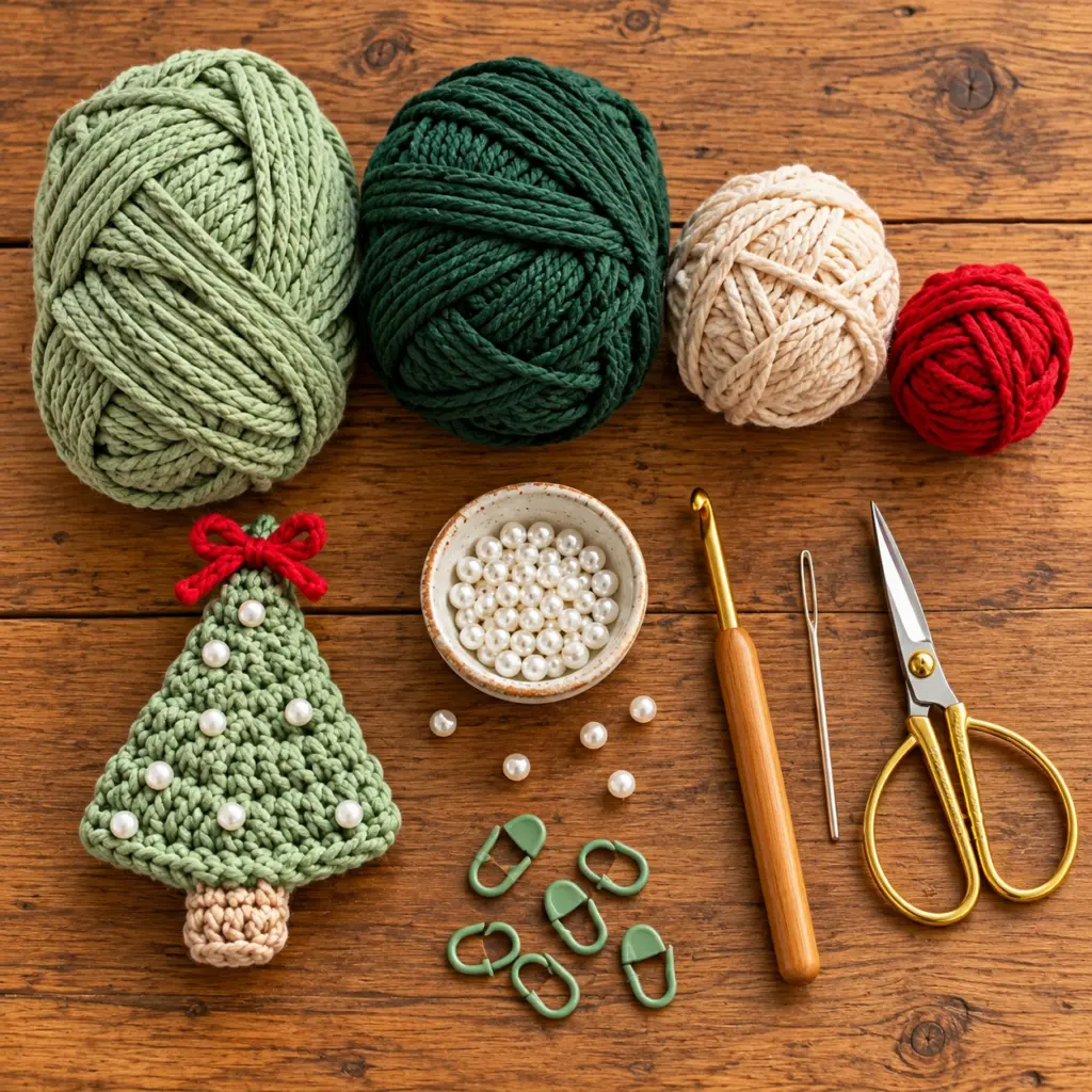 Cozy Mini Crochet Christmas Tree Garland – Cute Décor Idea! article image 2