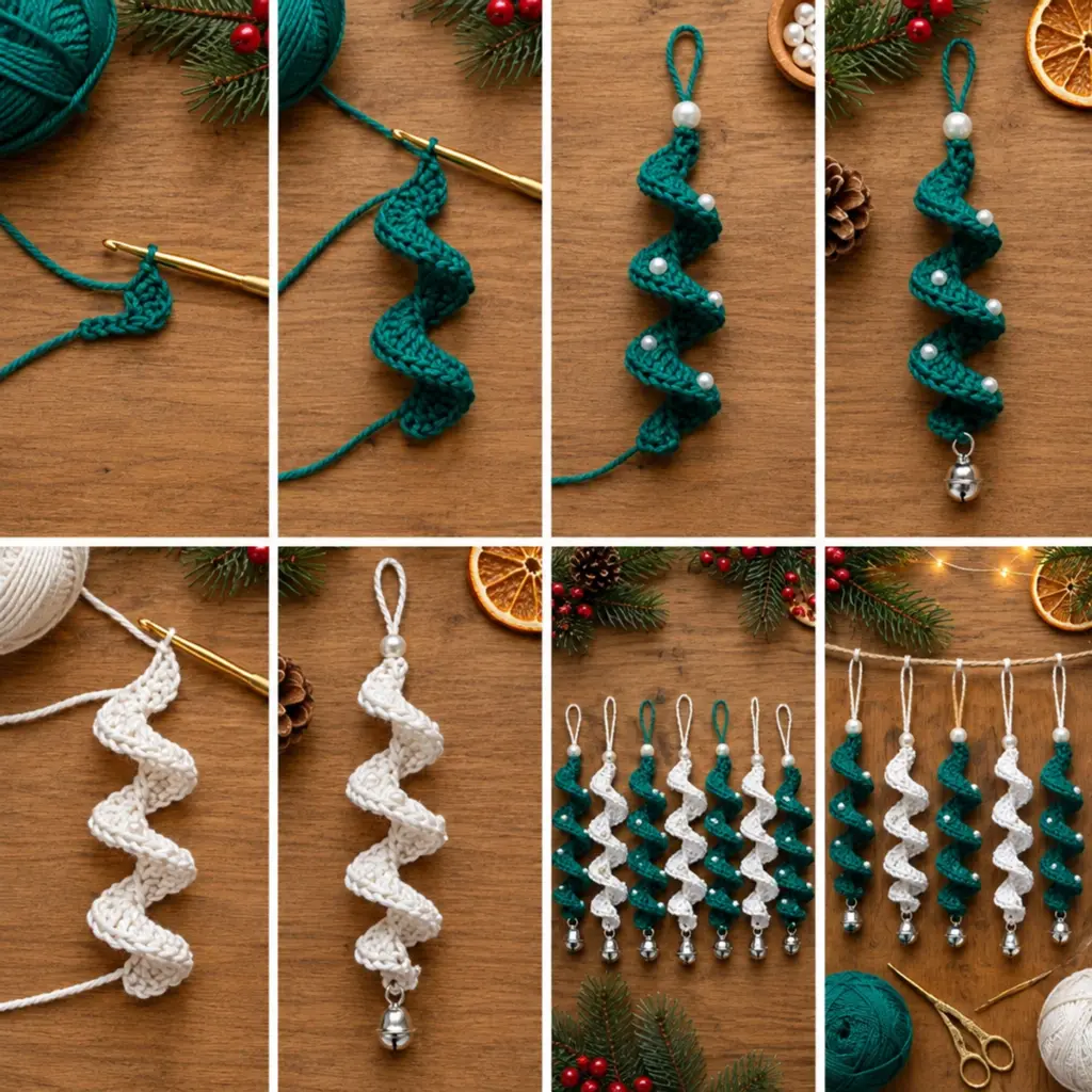 Mini Scalloped Christmas Tree Crochet Ornaments: Festive Joy! article image 3