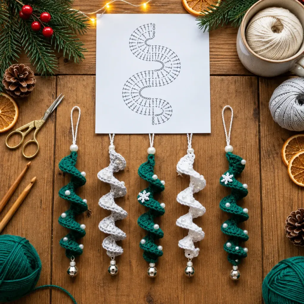 Mini Scalloped Christmas Tree Crochet Ornaments: Festive Joy! article image 4