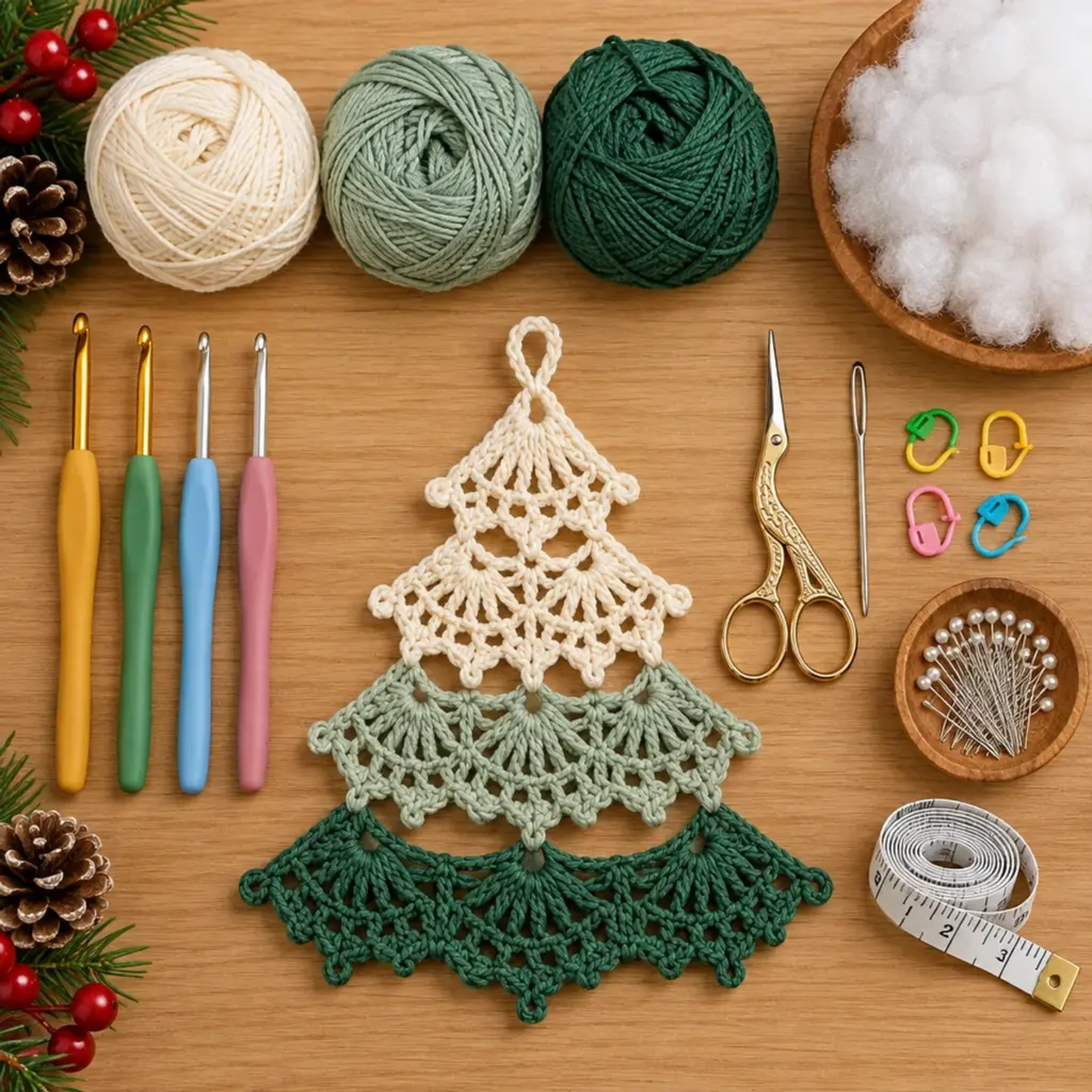 Ombre Lace Crochet Christmas Tree Ornament: A Cozy DIY Delight article image 2