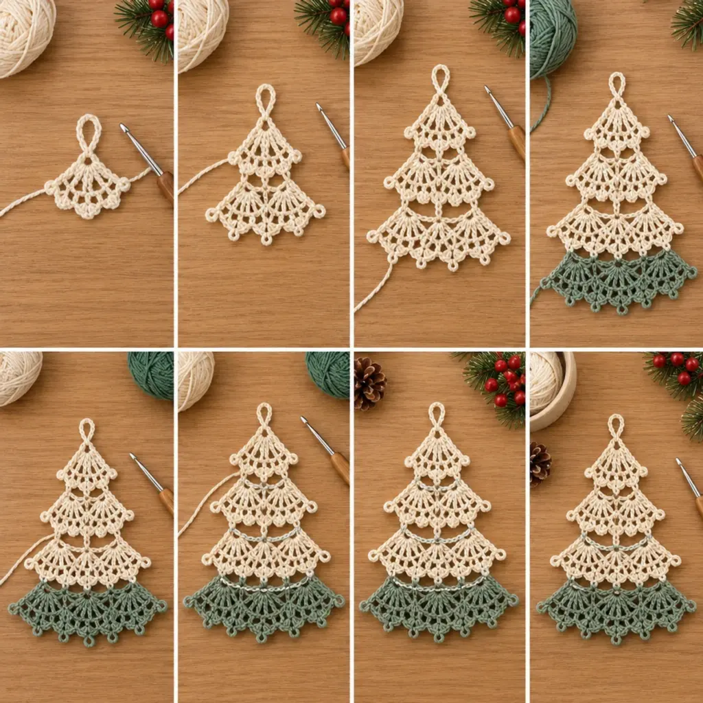 Ombre Lace Crochet Christmas Tree Ornament: A Cozy DIY Delight article image 3