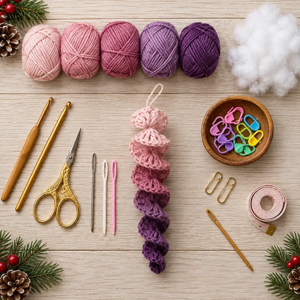 Ombré Spiral Crochet Christmas Ornament: A Cozy Design Adventure article image 2